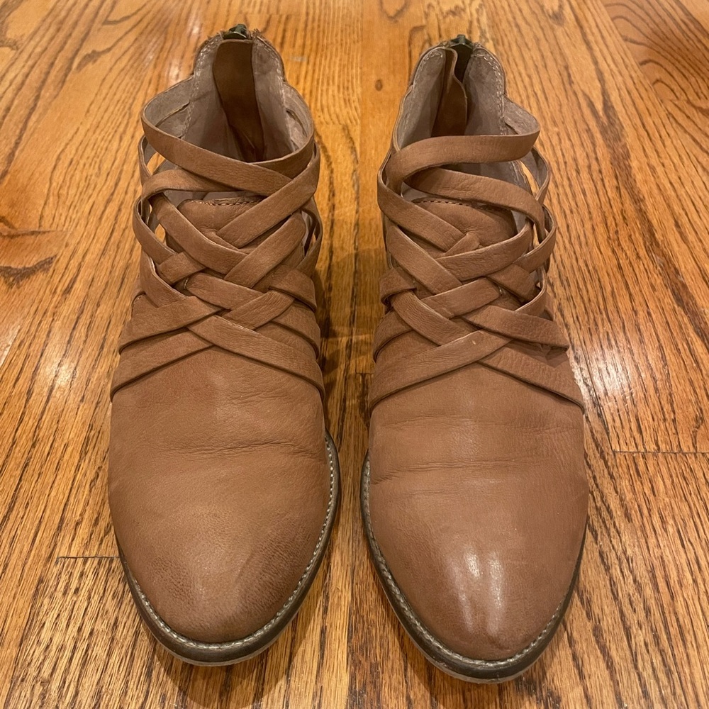 Seychelles So Blue Cognac Shoes